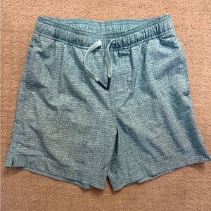 Southern Tide Boys swim trunks - blue / green size medium 8-10